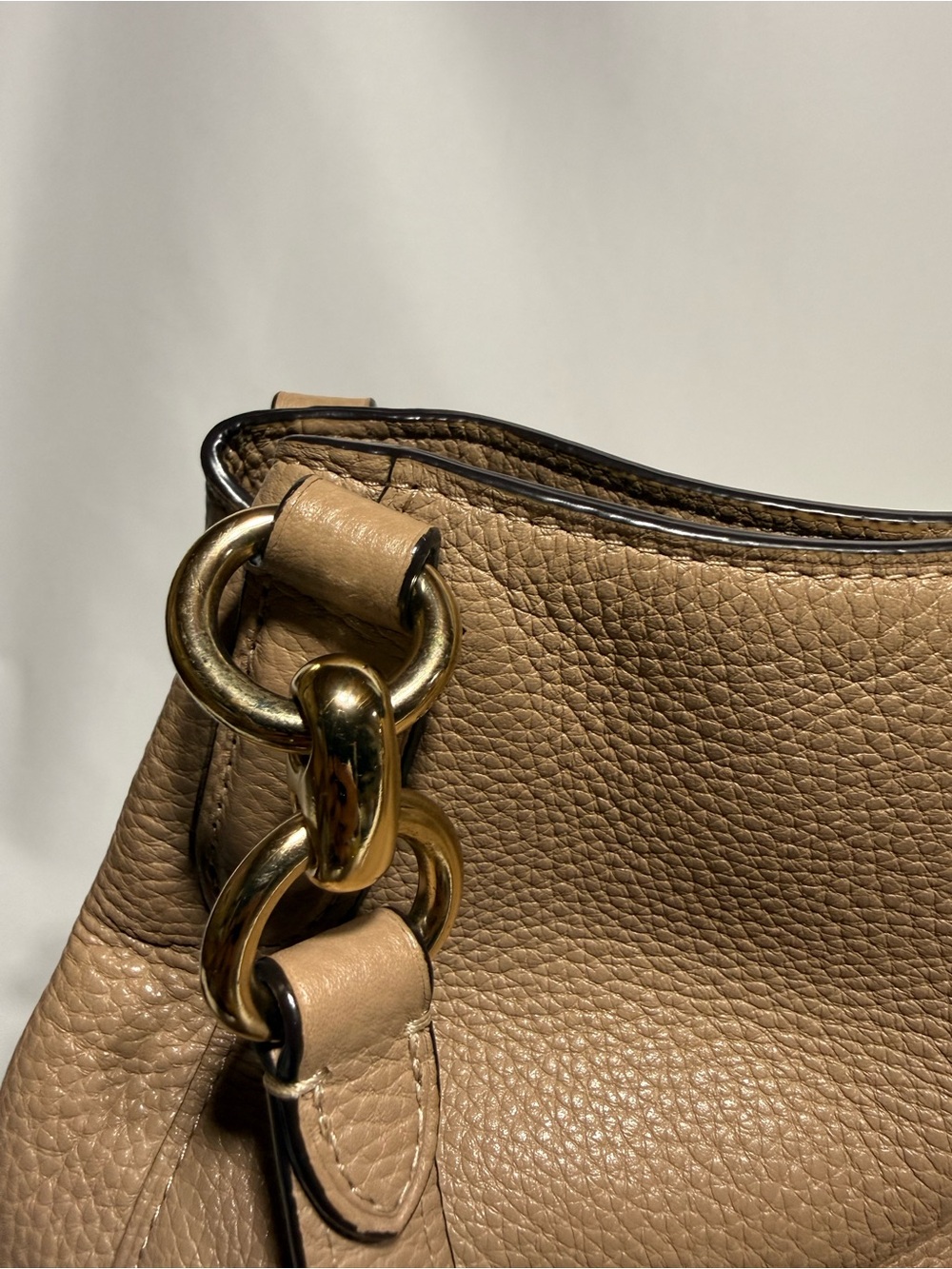 Coach shoulder bag tan pebble leather - Picture 9 of 12